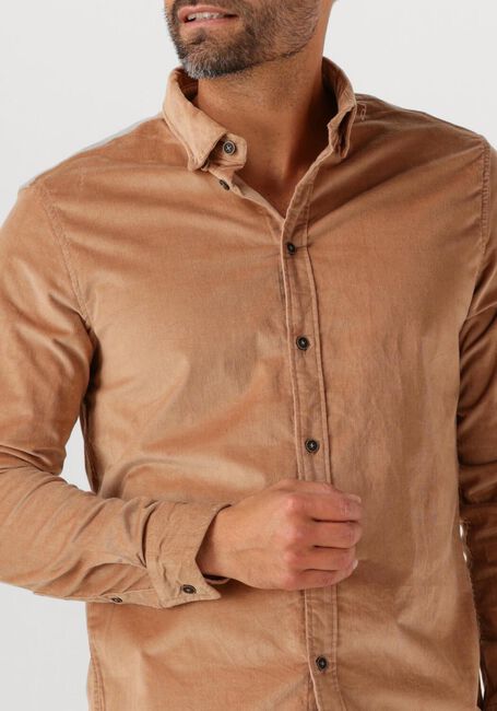 Camel ANERKJENDT Casual overhemd AKLEIF SOLID CORD SHIRT - large