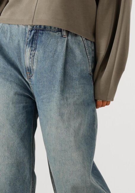 Olijf SUMMUM Wijde broek TROUSERS WASHED MODAL SCUBA - large