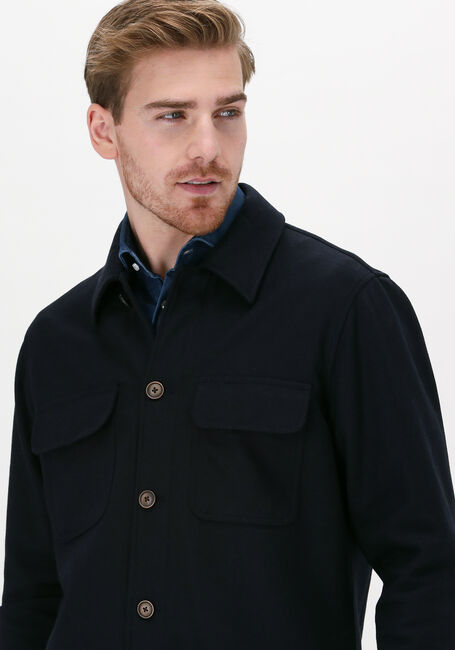 Donkerblauwe PROFUOMO Overshirt HERCKO - large