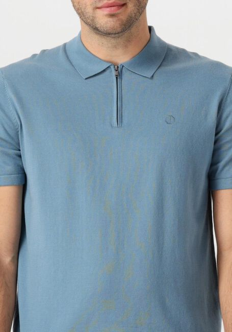Blauwe DSTREZZED Polo DORIAN ZIP POLO - large