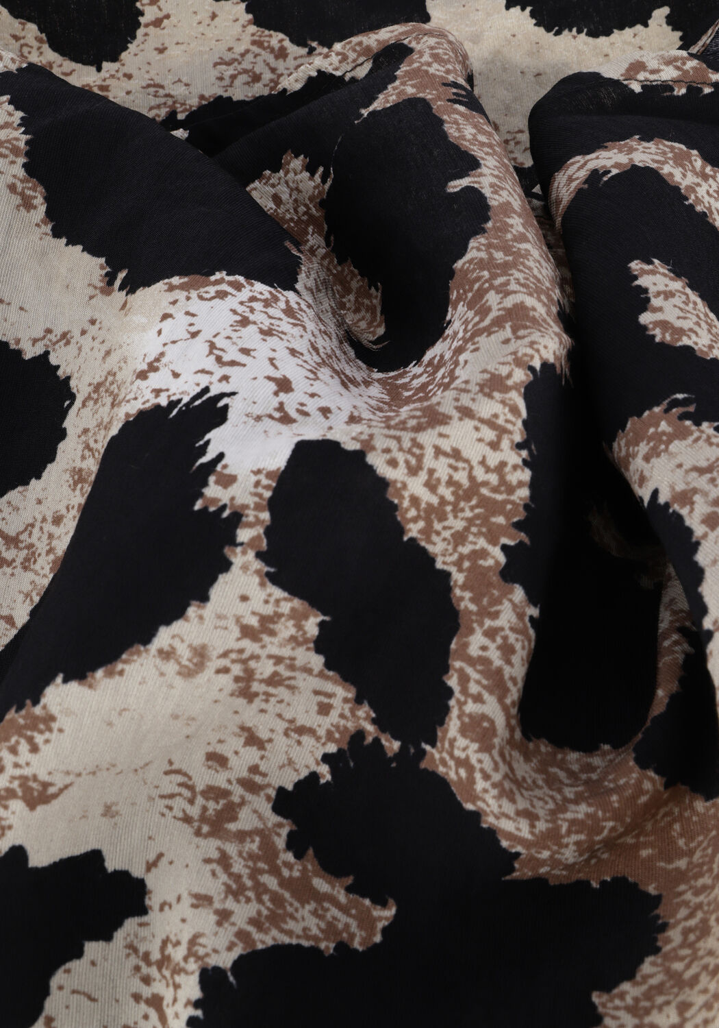 Bruine OBJECT Midi jurk LEONORA L/S WRAP MIDI DRESS - large