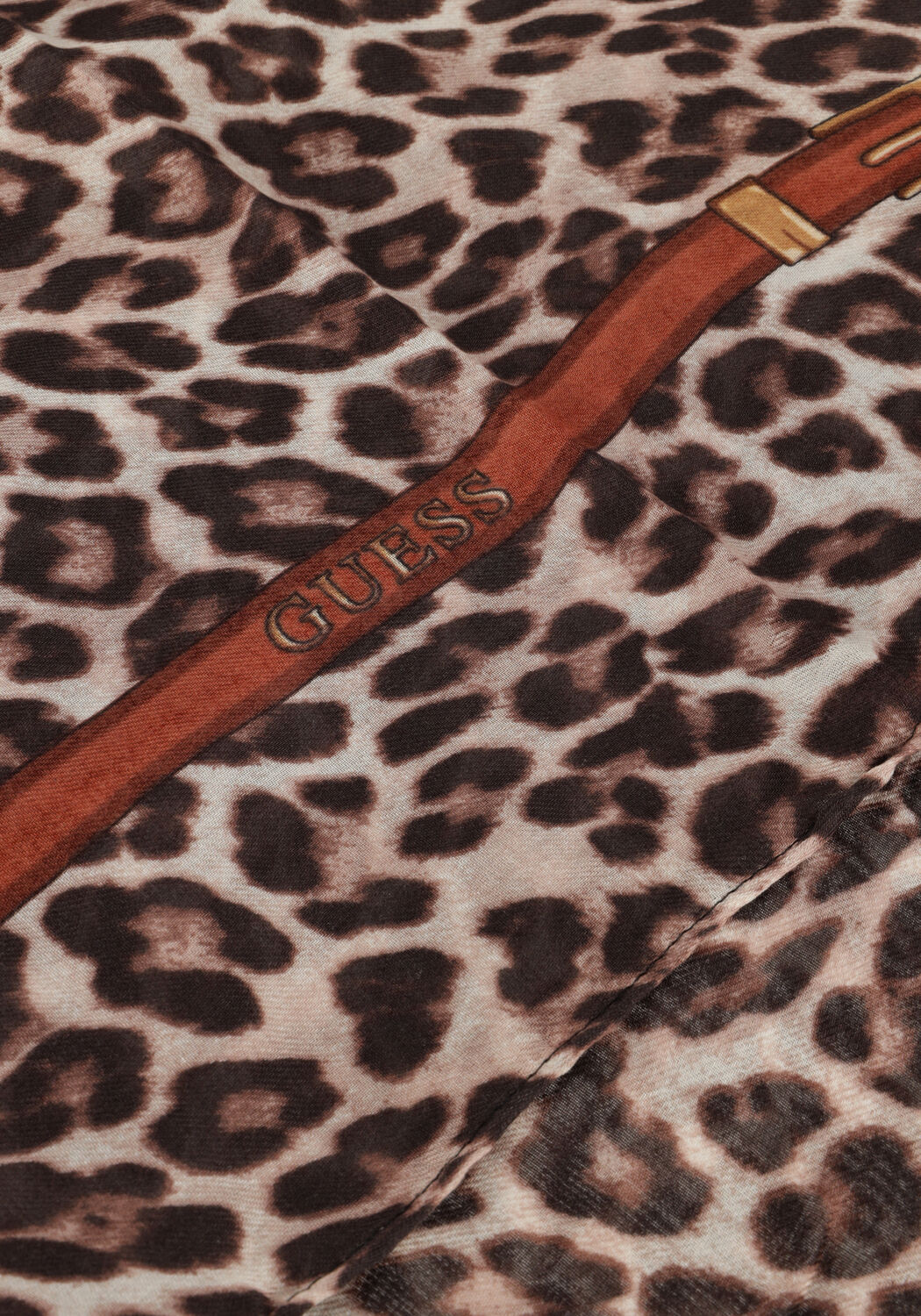 Bruine GUESS Sjaal SCARF 90X180 - large