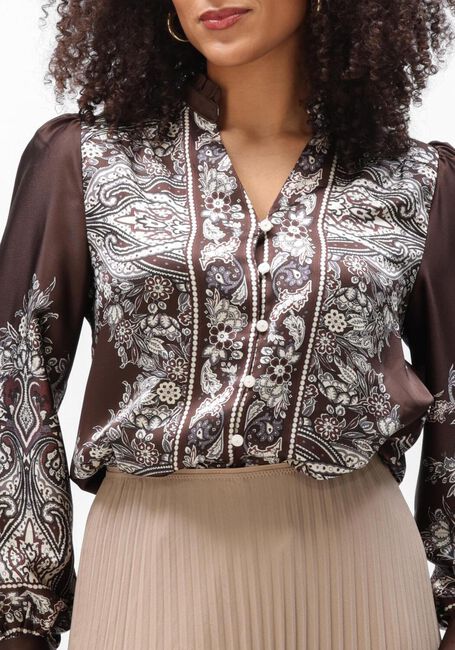 Bruine NEO NOIR Blouses MASSIMA PAISLEY BORDER BLOUSE - large