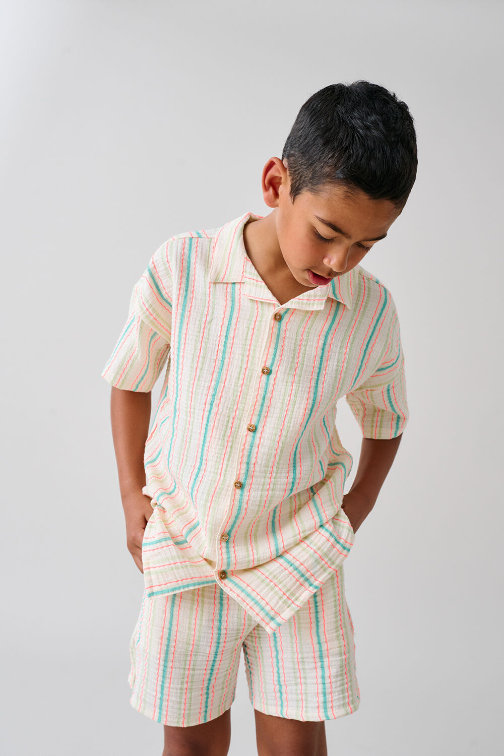 Witte COZMO Casual overhemd LOUISK218 - large