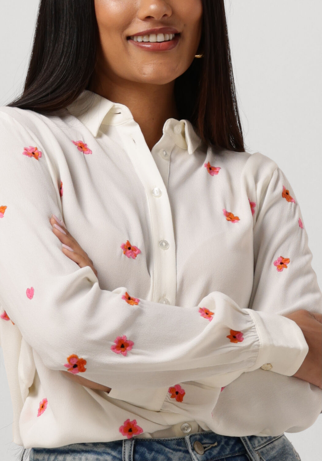 FABIENNE CHAPOT Dames Blouses Lot Embro Blouse Ecru