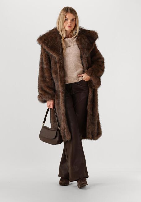 Bruine NOTRE-V Faux fur jas NV-GABRIELLE - large