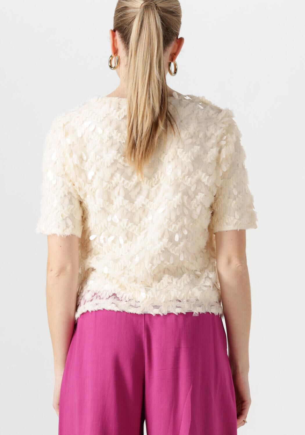 NUKUS Dames Tops & T-shirts Aria Top Lace Ecru