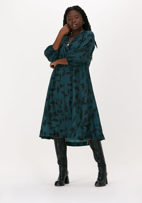 Groene JUST FEMALE Midi jurk FALLOW DRESS - large