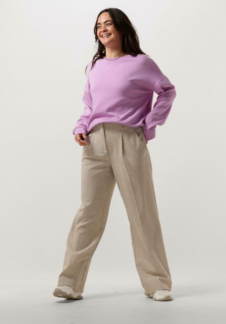 Paarse MSCH COPENHAGEN Trui MSCHIMA Q SWEATERSHIRT - large