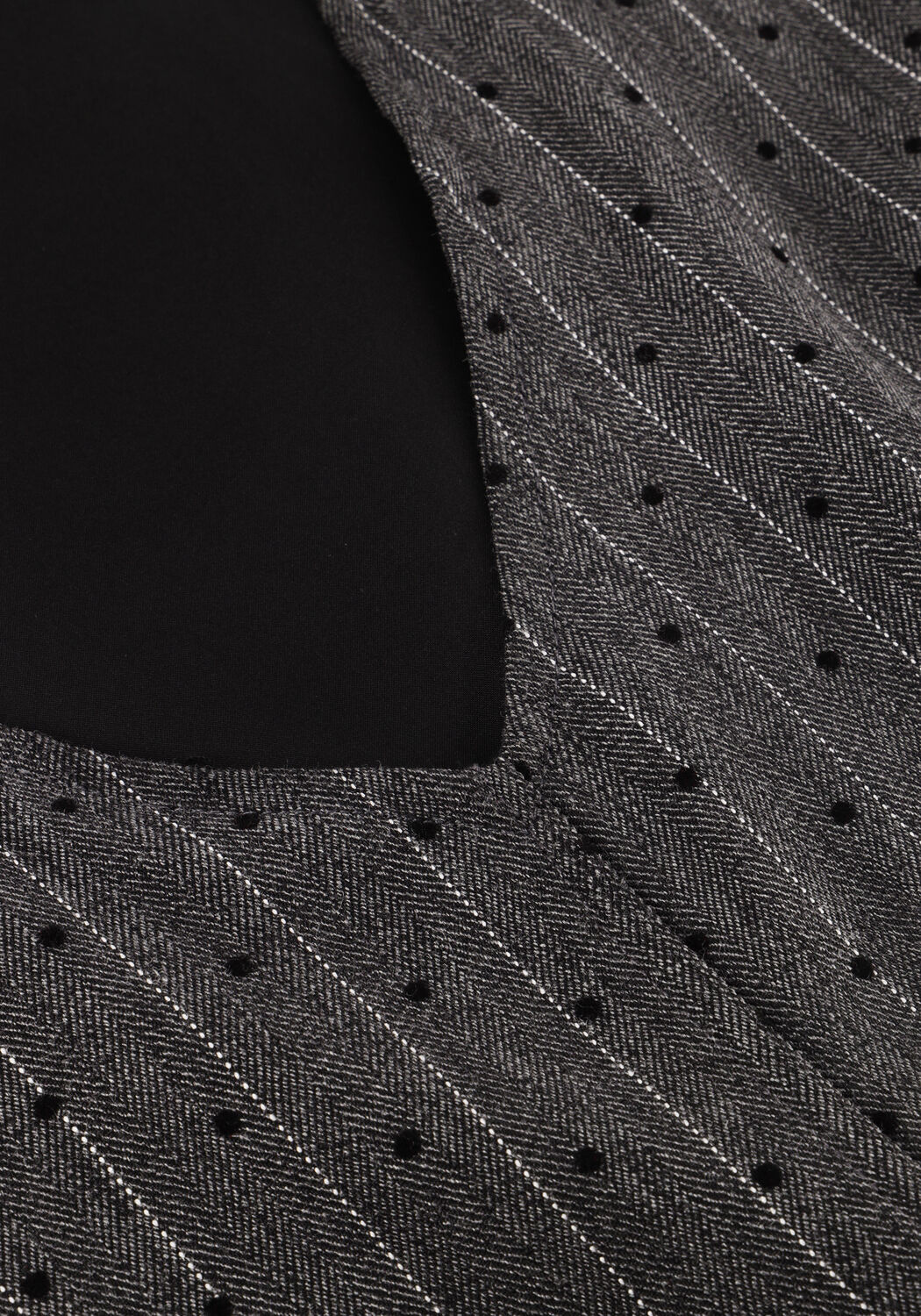 Grijze NEO NOIR Mini jurk CAILA MINI DOT DRESS - large