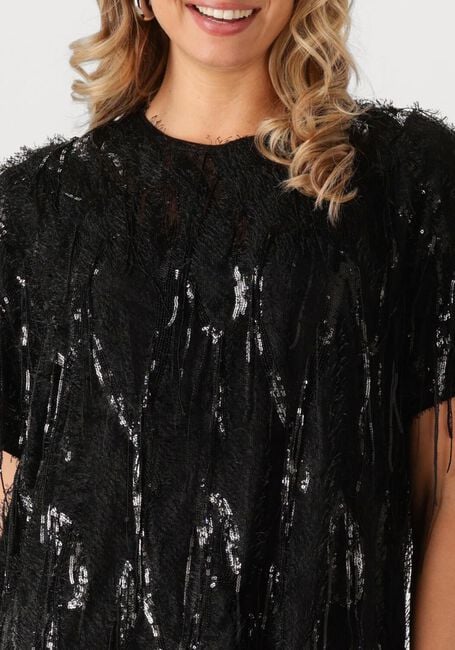 Zwarte CO'COUTURE Mini jurk SILLACC SEQUIN DRESS - large