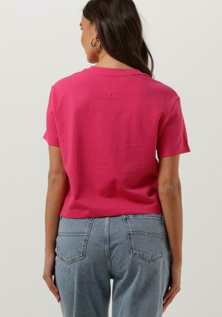 Roze TOMMY JEANS T-shirt TJW TOMMY CENTER BADGE TEE - large
