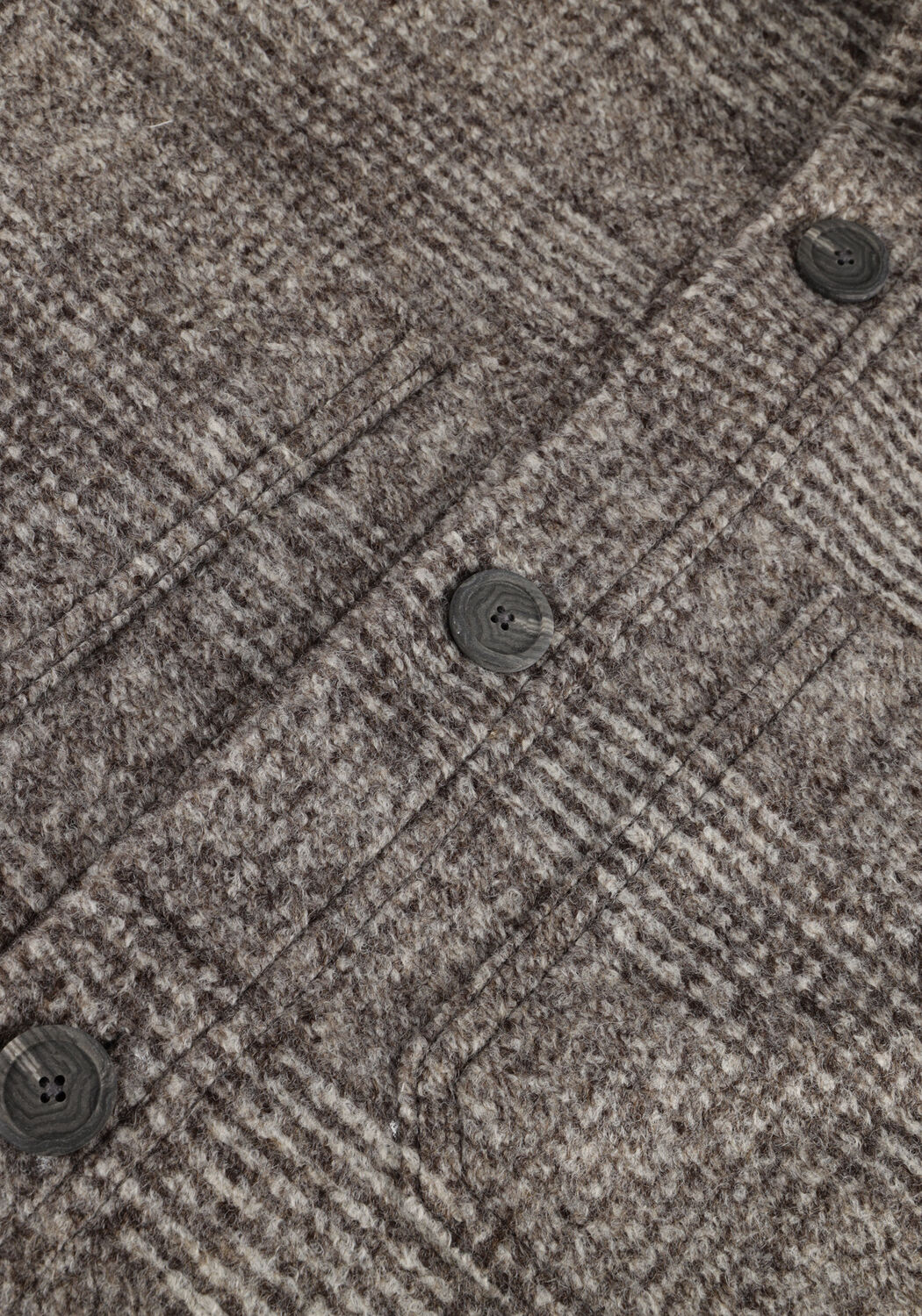 Grijze PROFUOMO Overshirt OVERSHIRT KNIT CHECK - large