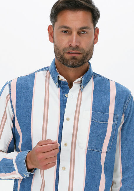 Multi SELECTED HOMME Casual overhemd SLHBRAD 23903 STRIPE LS LOOSE DNMSHIRT U - large