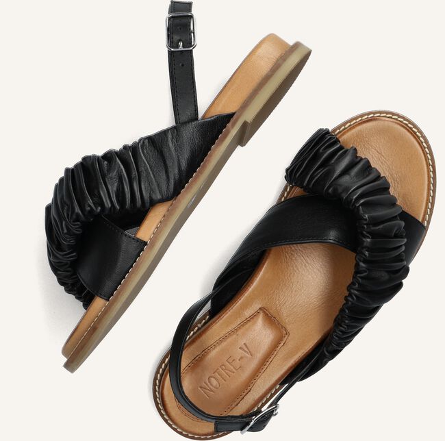 Zwarte NOTRE-V Platte sandalen 906010 Zwarte NOTRE-V Platte sandalen 906010 - large