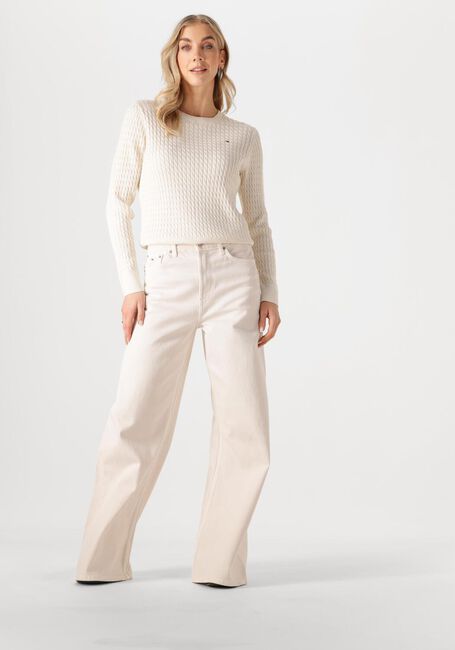 Gebroken wit TOMMY HILFIGER Trui CO CABLE FINE CG - large