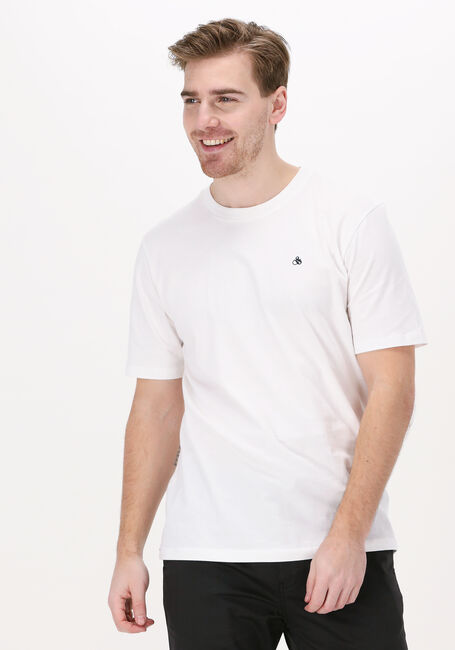 Witte SCOTCH & SODA T-shirt CREWNECK JERSEY T-SHIRT - large