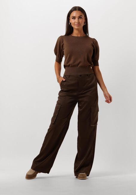 Bruine MINUS Cargobroeken WENDY WIDE LEG PANT - large