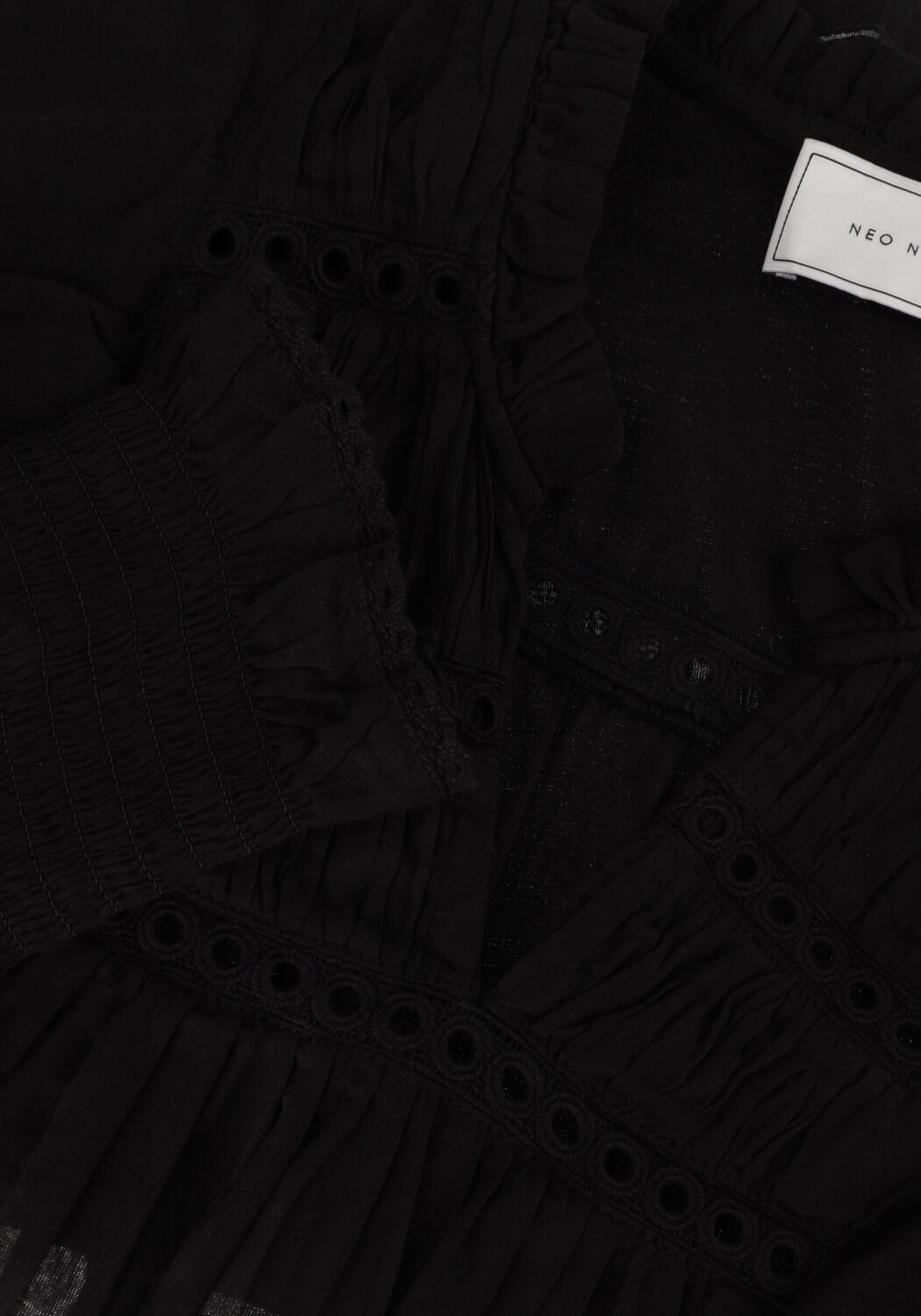 Zwarte NEO NOIR Blouses AURIKA S VOILE BLOUSE - large