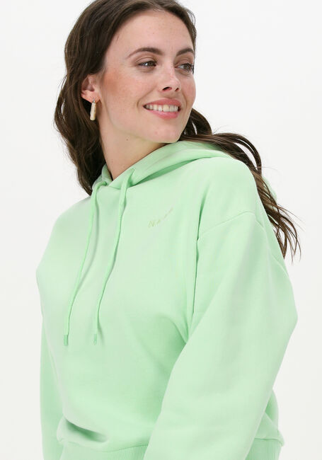 Groene NA-KD Sweater ORGANIC LOGO BASIC HOODIE - large