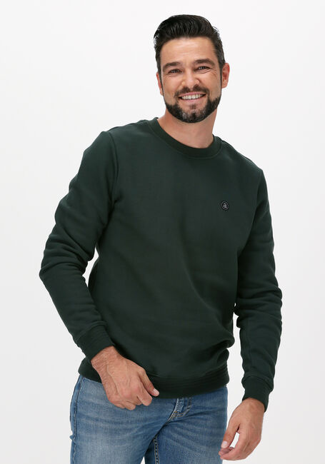 Donkergroene ANERKJENDT Sweater AKALLEN NOOS CREWNECK - large