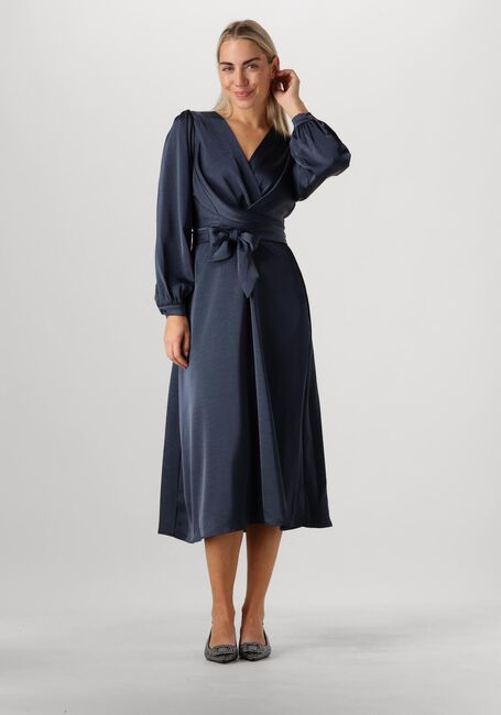 Donkerblauwe NEO NOIR Mini jurk RIMINI HEAVY SATEEN DRESS - large