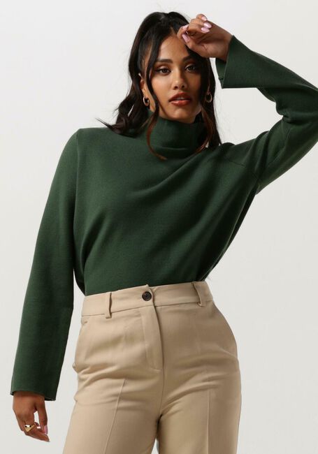 Groene MINUS Coltrui LUPI HIGH NECK KNIT PULLOVER - large