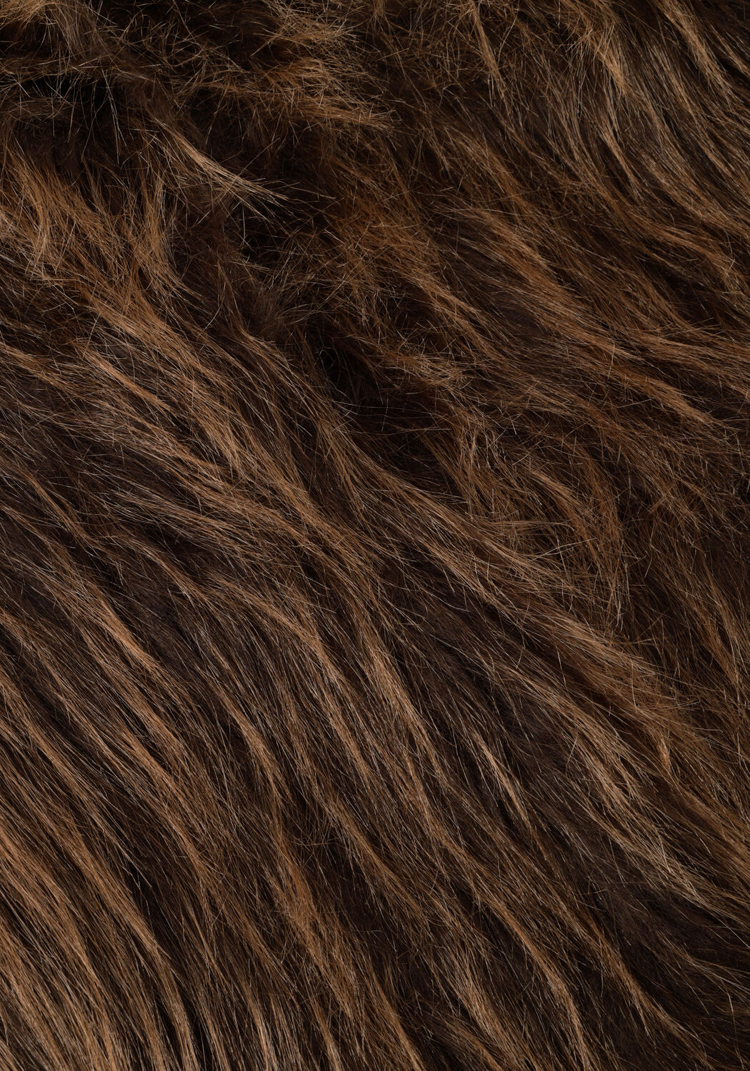 Bruine NUKUS Faux fur jas LORI JACKET - large