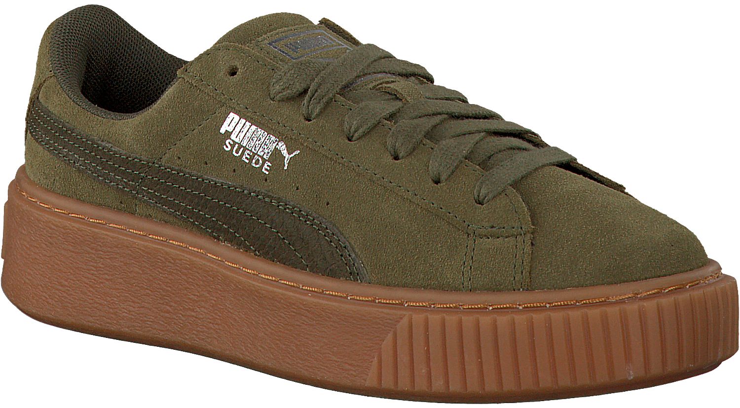 Groene PUMA Sneakers SUEDE PLATFORM ANIMAL | Omoda Groene PUMA Sneakers SUEDE PLATFORM ANIMAL | Omoda