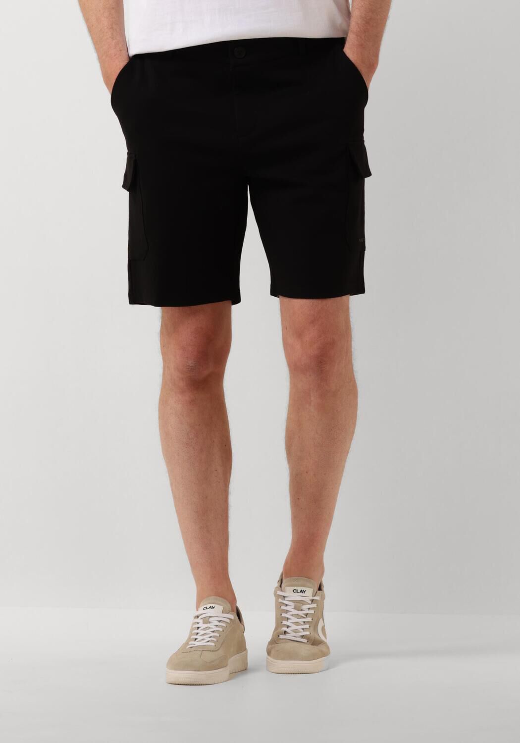 PURE PATH Heren Broeken Punta Cargo Shorts Zwart