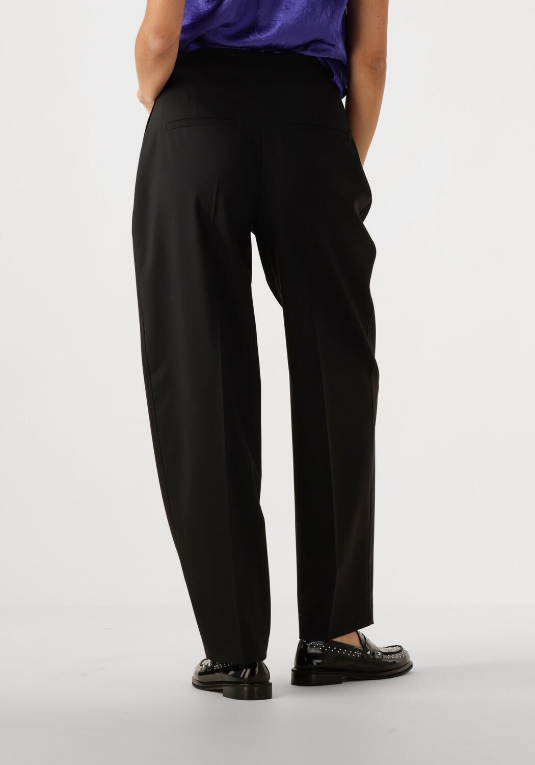 SELECTED FEMME Dames Broeken Slfeloise Hw Barrel Pant Zwart