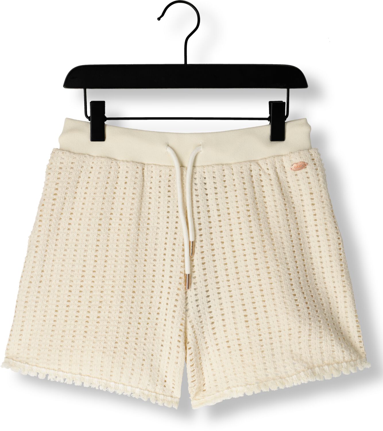NOBELL Meisjes Broeken Silla Crochet Knit Short Ecru