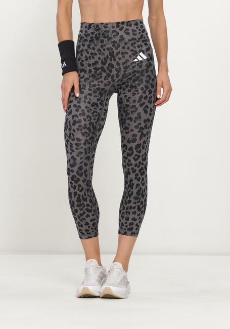 Bruine ADIDAS Sportleggings OPT ESS AOP 7/8 - large