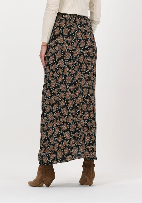 Zwarte BY-BAR Maxirok LIEN GRAPES SKIRT - large