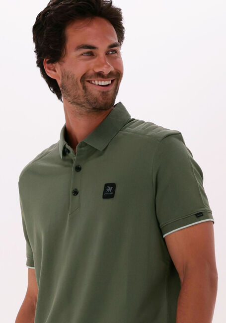 Donkergroene VANGUARD Polo SHORT SLEEVE POLO PIQUE JACQUARD - large