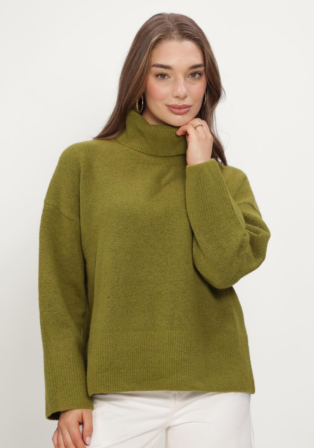 Groene NEO NOIR Coltrui NALINE KNIT BLOUSE - large