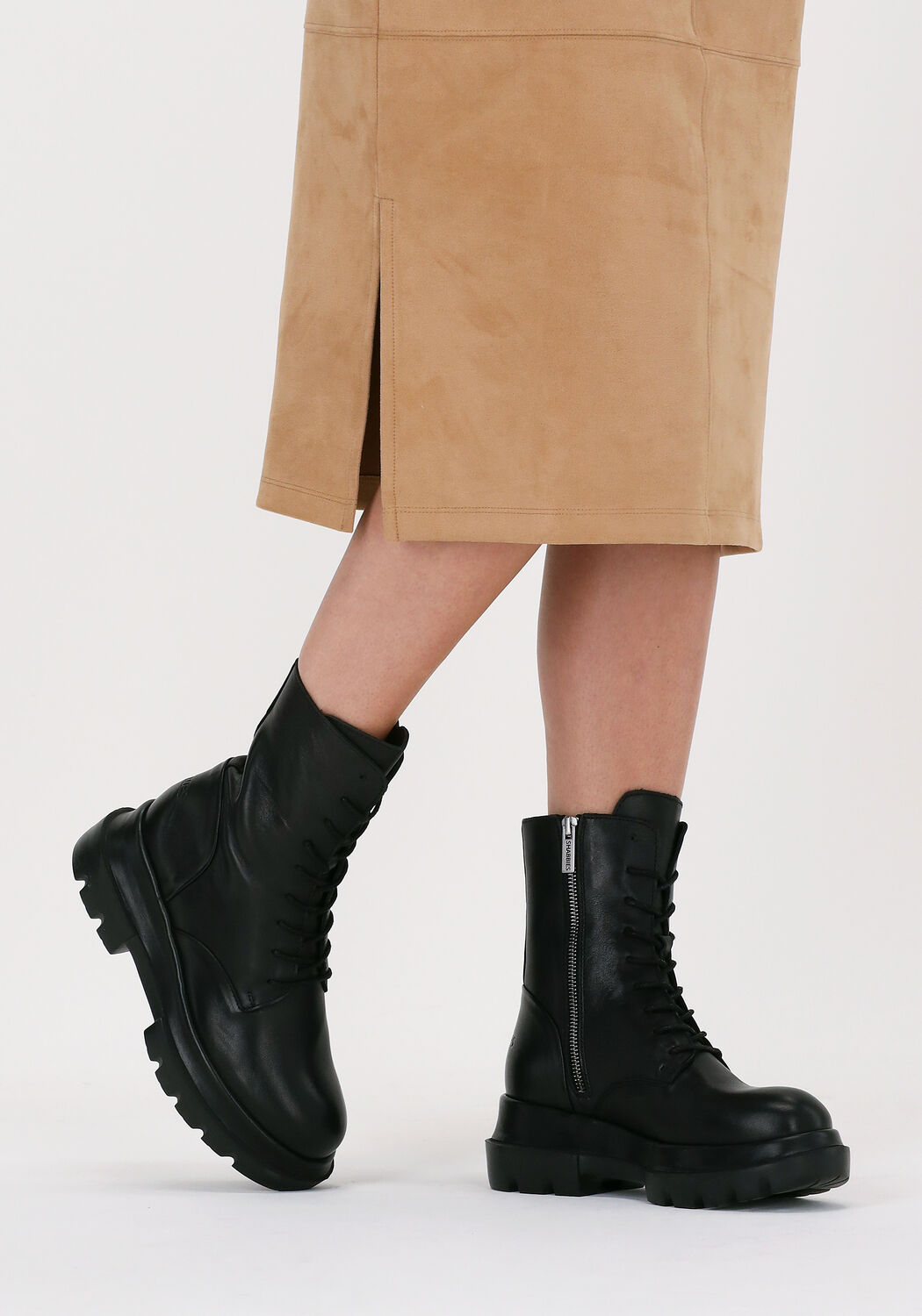 Zwarte SHABBIES Veterboots 185020042 - large