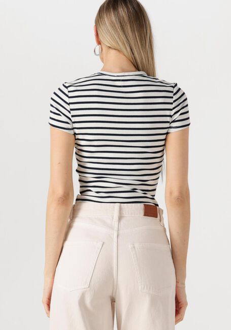 Witte TOMMY JEANS T-shirt TJW SLIM ESSENTIAL RIB SS EXT - large