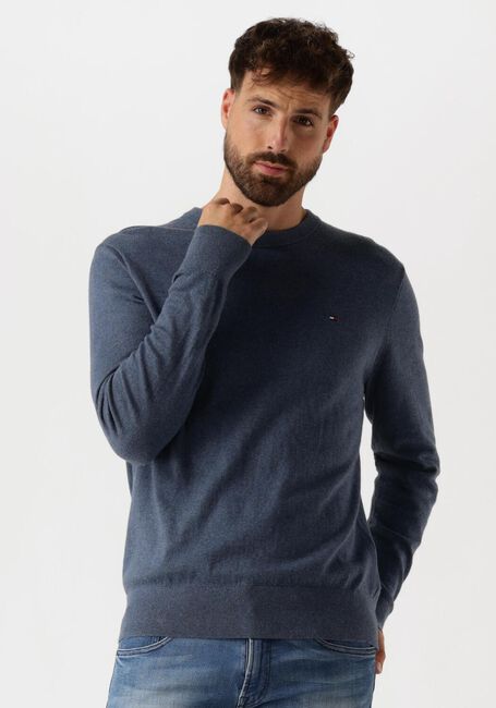 Donkerblauwe TOMMY HILFIGER Trui PIMA ORG CTN CASHMERE CREW NECK - large