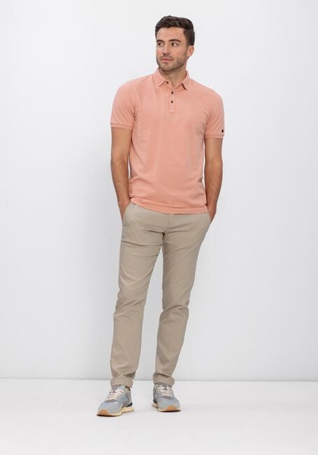 Roze CAST IRON Polo SLIM FIT FINE PIQUE ESSENTIAL - large