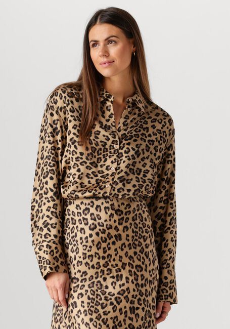 Bruine MSCH COPENHAGEN Blouses MSCHCLARETTE IRIDA SHIRT AOP - large