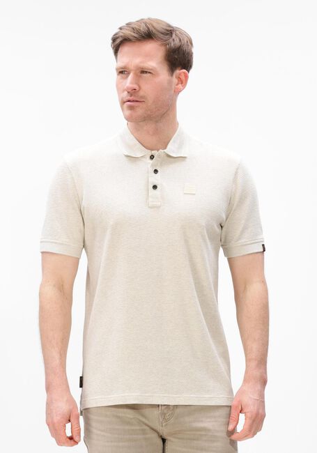 Beige PME LEGEND Polo POPCORN JERSEY - large