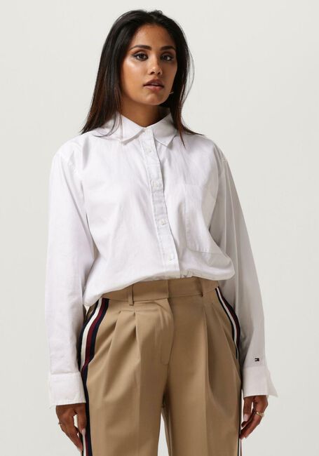 Witte TOMMY HILFIGER Blouses OXFORD OVERSIZED SHIRT LS - large