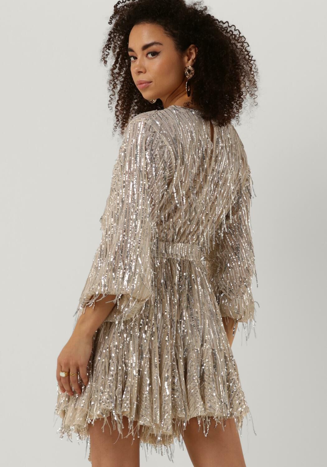 Witte best sale glitter jurk