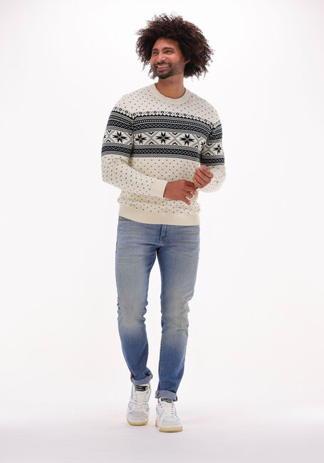 Gebroken wit SELECTED HOMME Trui CLAUS LS KNIT CREW NECK - large