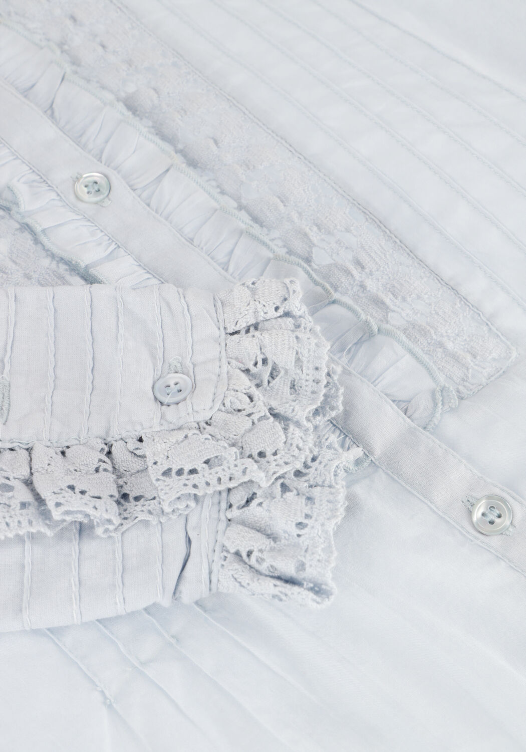 Lichtblauwe ANTIK BATIK Blouses LENA BLOUSE - large