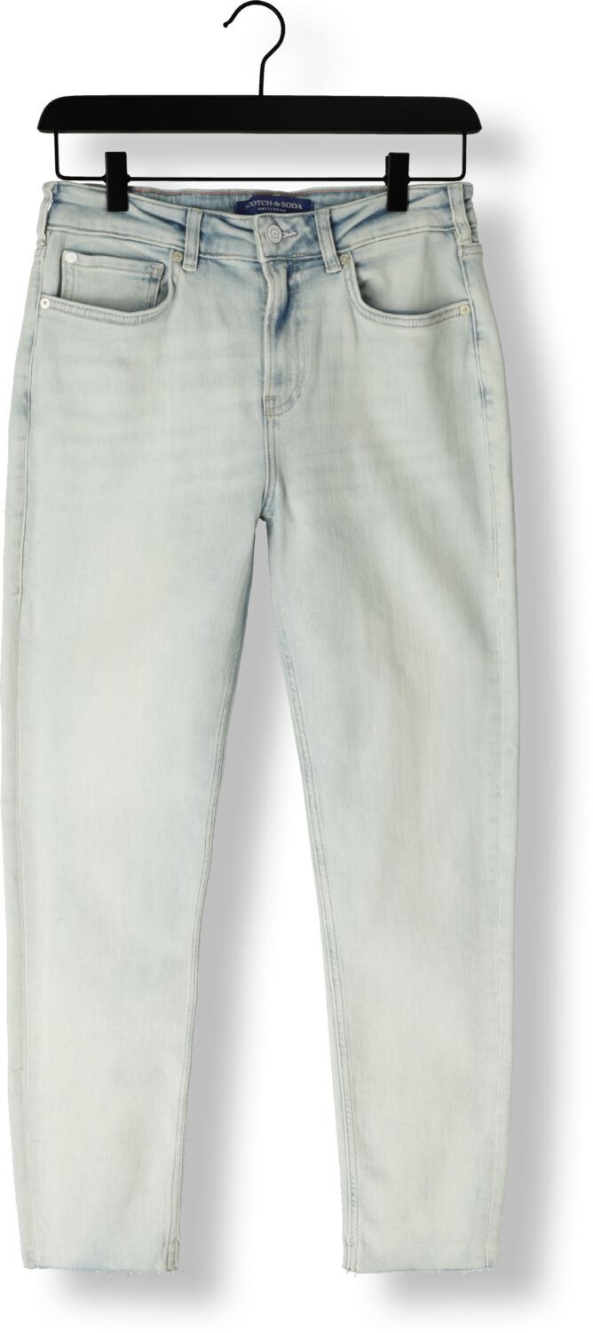 SCOTCH & SODA Dames Jeans High Five High Rise Slim Jeans Blauw Mirage Lichtblauw