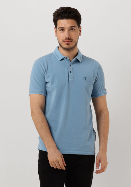 Lichtblauwe CAST IRON Polo SHORT SLEEVE POLO COTTON GD PIQUE - large