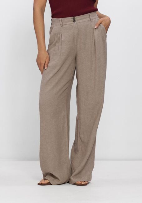 Lichtgrijze MSCH COPENHAGEN Broeken MSCHVIANA GINIA PLEAT PANTS - large