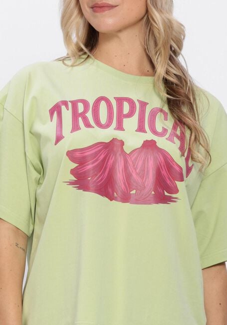 Groene YDENCE T-shirt T-SHIRT TROPICAL - large